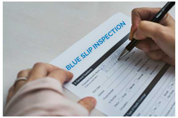 blue slip