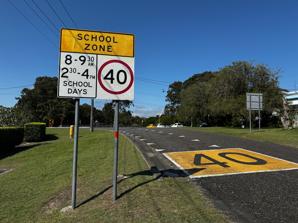 School zone sign safety in Australia NSW